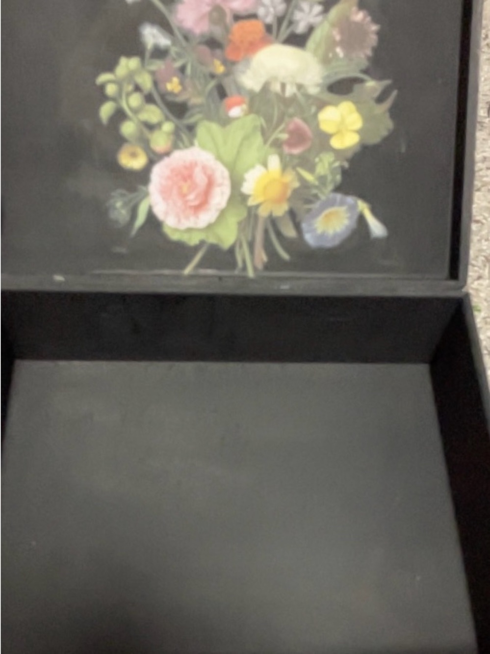 Vintage box with closure.